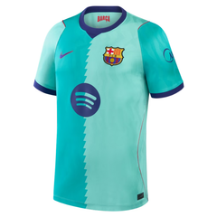Barcelona Style Mint Green Dual-Tone Graphic Soccer Jersey (Pedri)