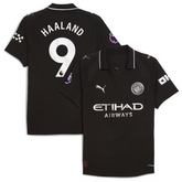 Erling Haaland Manchester City 2025/26 Away Player Jersey - Black
