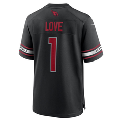 Jeremiyah Love Arizona Cardinals Nike Alternate Game Player Jersey - Black
