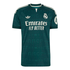 Emerald Green & Off-White Custom Soccer Jersey (Madrid)