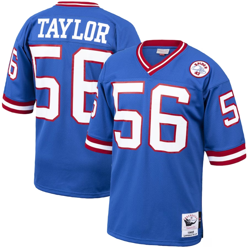 Lawrence Taylor New York Giants 1986 Mitchell & Ness Authentic Throwback Retired Player Jersey - Royal Mitchell &