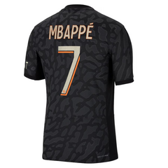 Jordan Brand Kylian Mbappe Paris Saint-Germain Anthracite 2023/24 Third Match Player Jersey Brand
