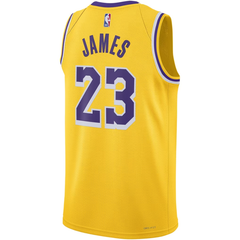 Los Angeles Lakers Gold & Purple Statement Edition Basketball Jersey (LeBron)