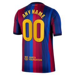 Men's Premium Blue and Red Multi-Stripe Football Shirt Barcelona – Slim Fit Pro-Style Matchday Performance Top