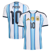 Argentina Light Blue and White Striped Football Shirt – (Lionel Messi)