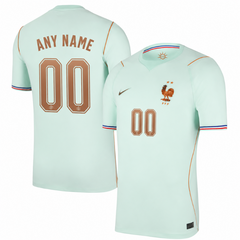 Men's Premium Mint Green Custom Football Shirt – Slim Fit Pro-Style Matchday Performance Top (France)