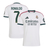 Jersey White & Dark Green Custom Football Shirt (Ronaldo)