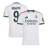 Jersey White, Dark Green and Pink Trim Football Shirt (Mbappé)