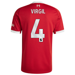 Virgil van Dijk Liverpool 2025/26 Home Jersey - Red