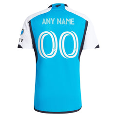 Charlotte FC adidas 2024 The Carolina Kit: Explore Custom Authentic Jersey - Blue adidas