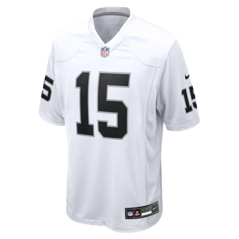 Las Vegas Style White & Black Football Jersey (Mendoza)