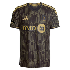 Black & Gold Geometric Performance Football Jersey – Premium Soccer Shirt (Son Heung-Min LAFC)