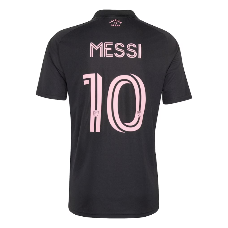 Miami Black & Pink Performance Football Jersey – Premium Soccer Shirt (Messi)