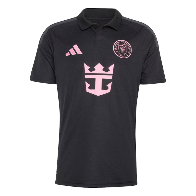 Miami Black & Pink Performance Football Jersey – Premium Soccer Shirt (Messi)