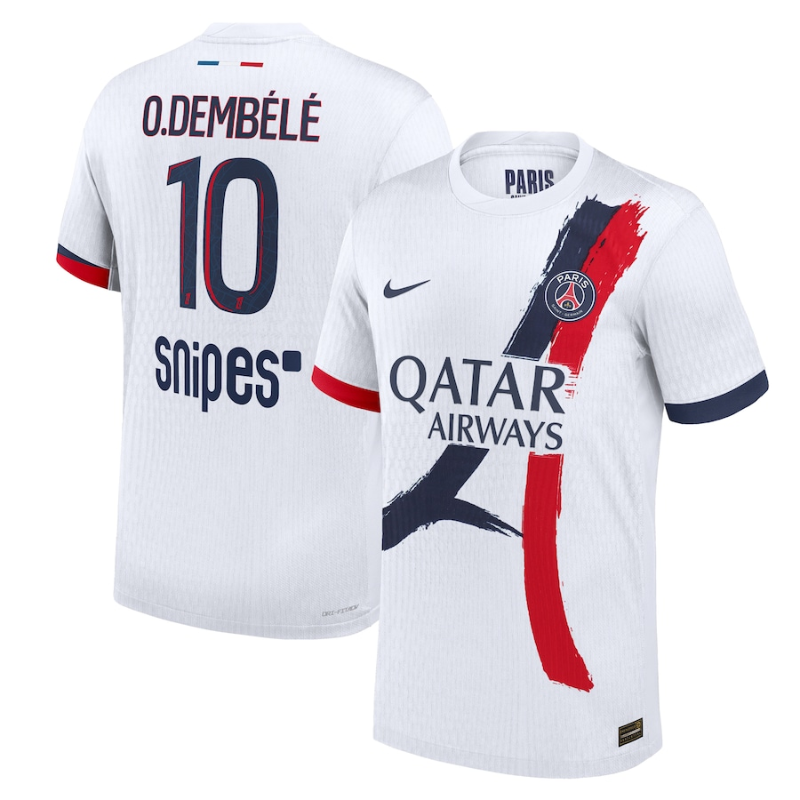 PSG Dri-FIT ADV Away Match Shirt 2025-26 with O. Dembélé 10 printing