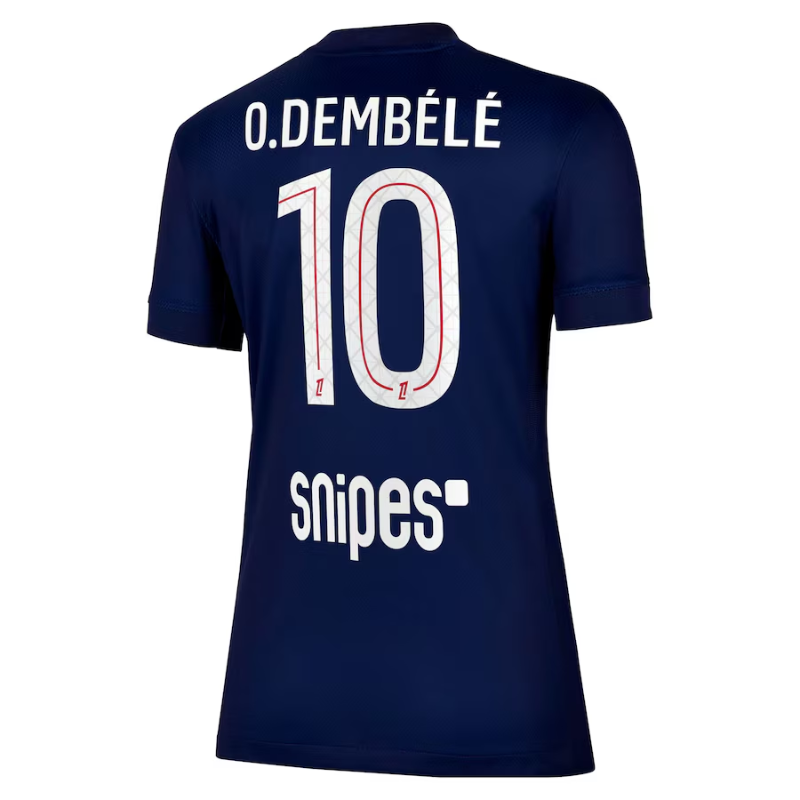 PSG Home Stadium Shirt 2025-26 - Womens with O. Dembélé 10 printing