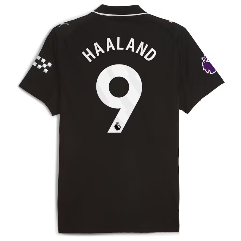 Erling Haaland Manchester City 2025/26 Away Player Jersey - Black