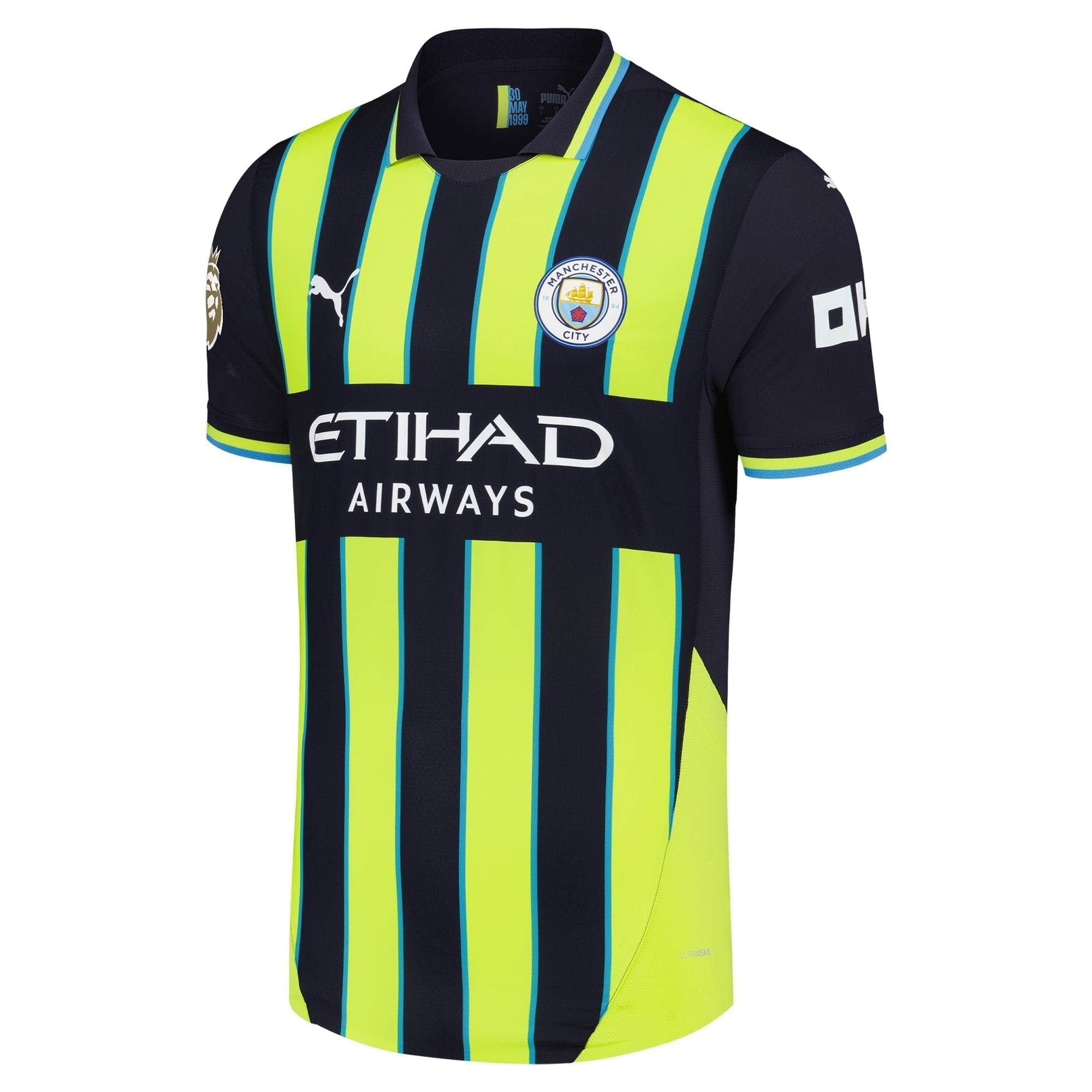 Erling Haaland Manchester City Puma 2024/25 Away Authentic Player Jersey - Navy Puma