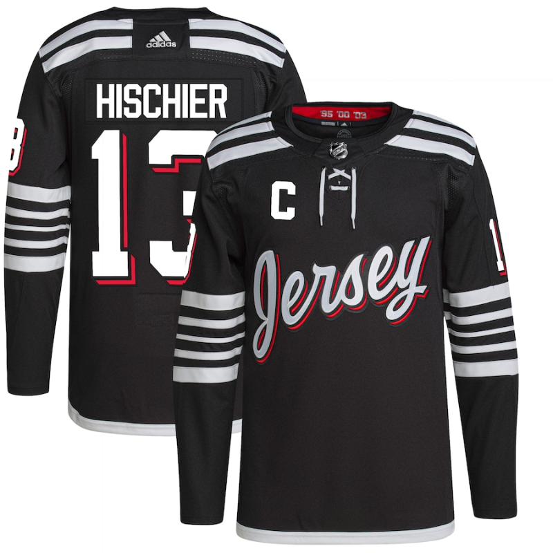 Nico Hischier New Jersey Devils Alternate Primegreen Player Jersey - Black
