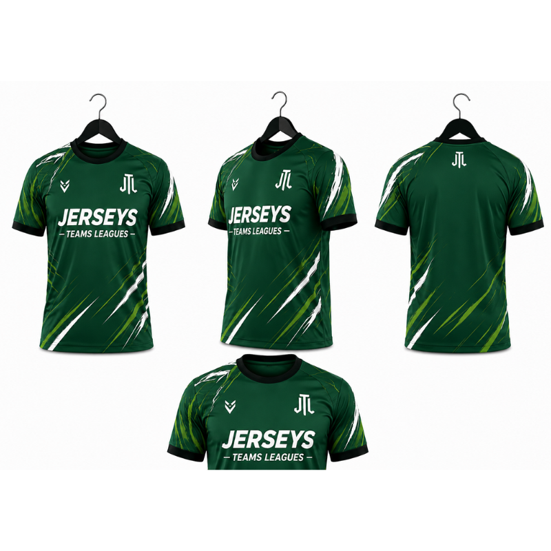 Jerseys Teams Leagues Green Performance Football Jersey – Emerald Edition