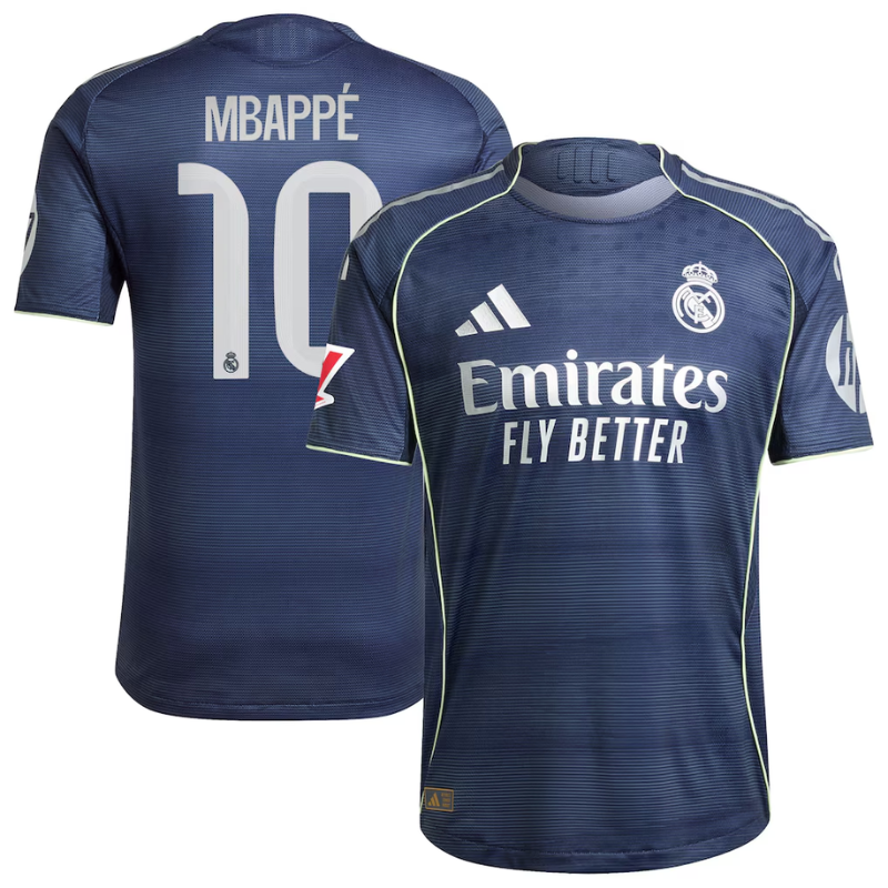 Kylian Mbappé Real Madrid 2025/26 Third Player Jersey - Blue