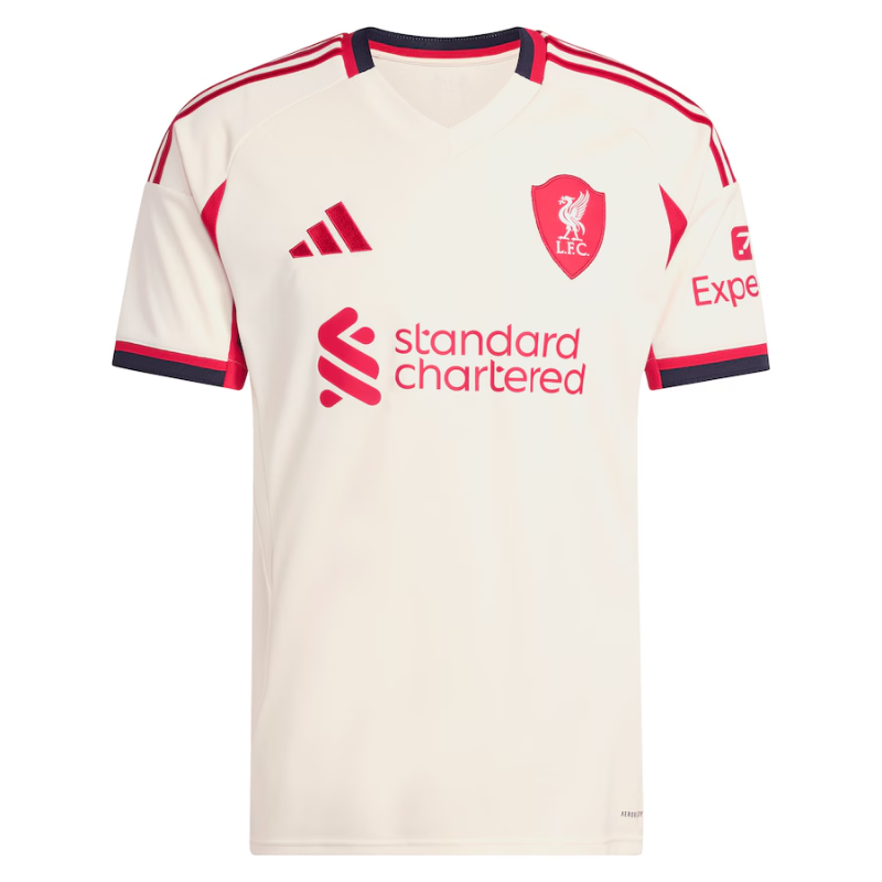 Virgil van Dijk Liverpool 2025/26 Away Player Jersey - White