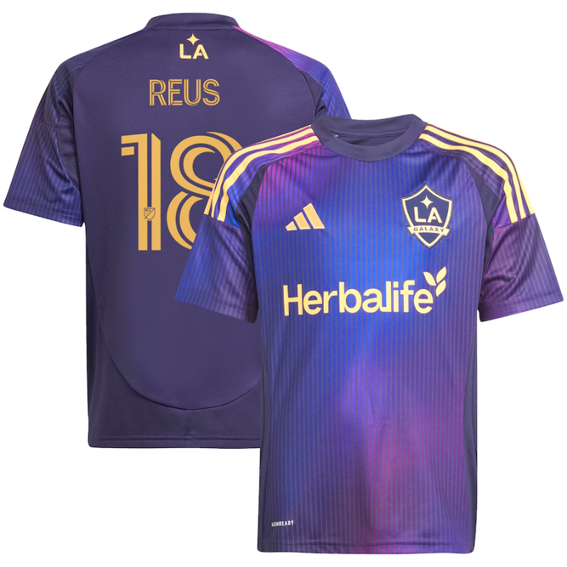 Marco Reus LA Galaxy adidas Youth 2025 RIZON Player Jersey - Navy Adidas