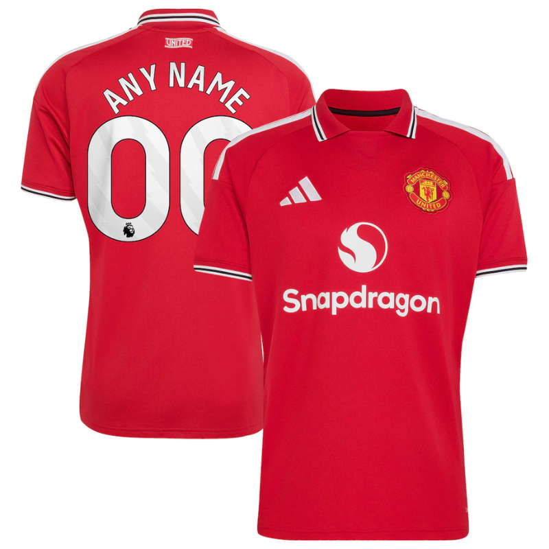 Man United Premium Red Polo-Style Custom Football Shirt