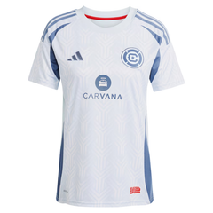 Jersey White and Light Blue Geometric Football Shirt – Slim Fit Pro-Style Matchday Performance Top (Lewandowski)