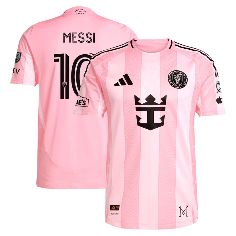Miami Pink & Black Performance Football Jersey – Premium Soccer Shirt (Messi)