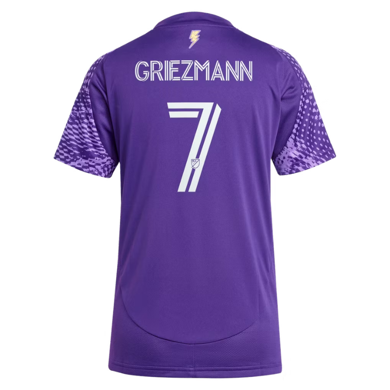 Orlando Purple & White Patterned Performance Football Jersey – (Griezmann)