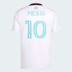 Miami White, Pink & Cyan Performance Football Jersey – Premium Soccer Shirt (Messi)