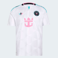 Miami White, Pink & Cyan Performance Football Jersey – Premium Soccer Shirt (Messi)