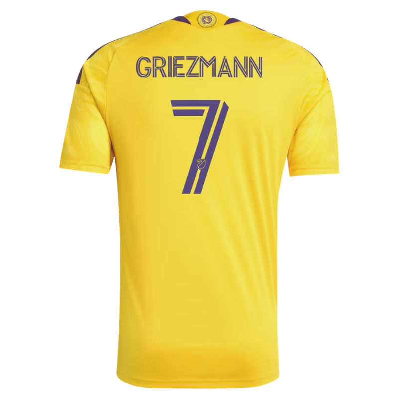 Orlando Yellow & Purple Performance Football Jersey – Premium Custom Soccer Shirt (Griezmann )